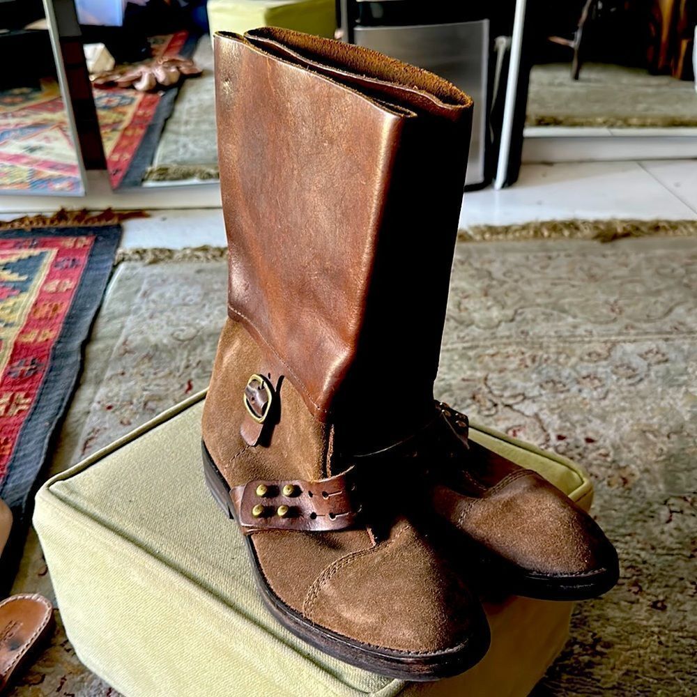 Pedro Garcia leather motorcycle boot.